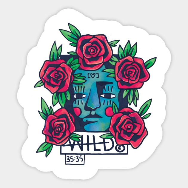 Young, Free & WILD! Sticker by thirty5thirty5